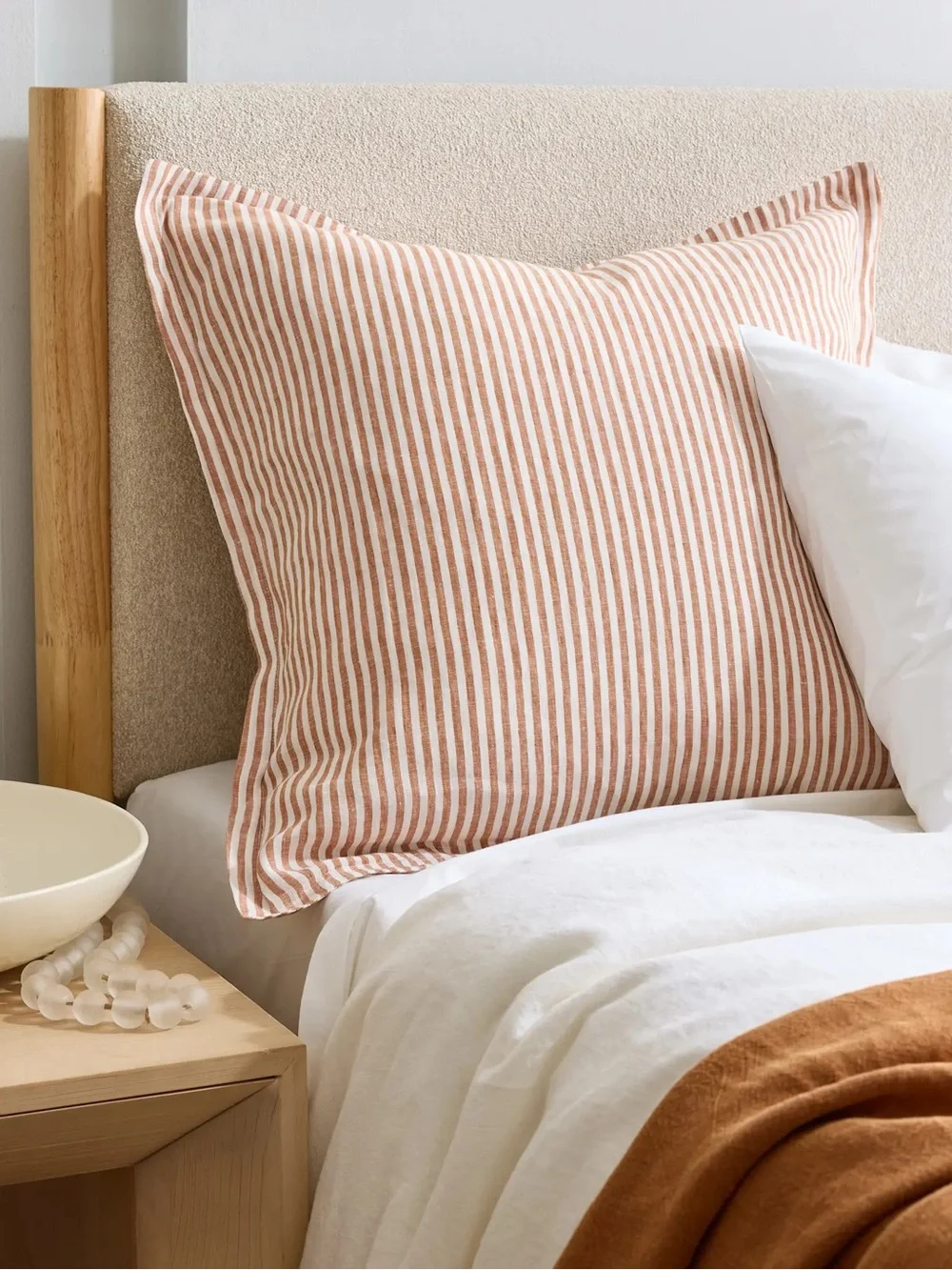 NWT Quince Queen 4pc Terracotta Dream Airy Guaze $284 Quilt Shams & Euro pillow